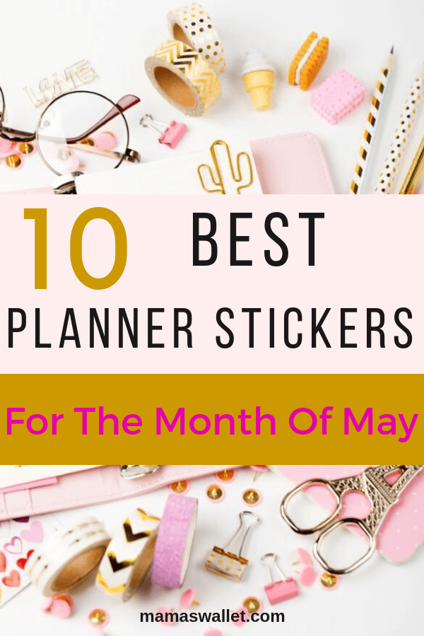 10 BEST PLANNER STICKERS FOR THE MONTH OF MAY