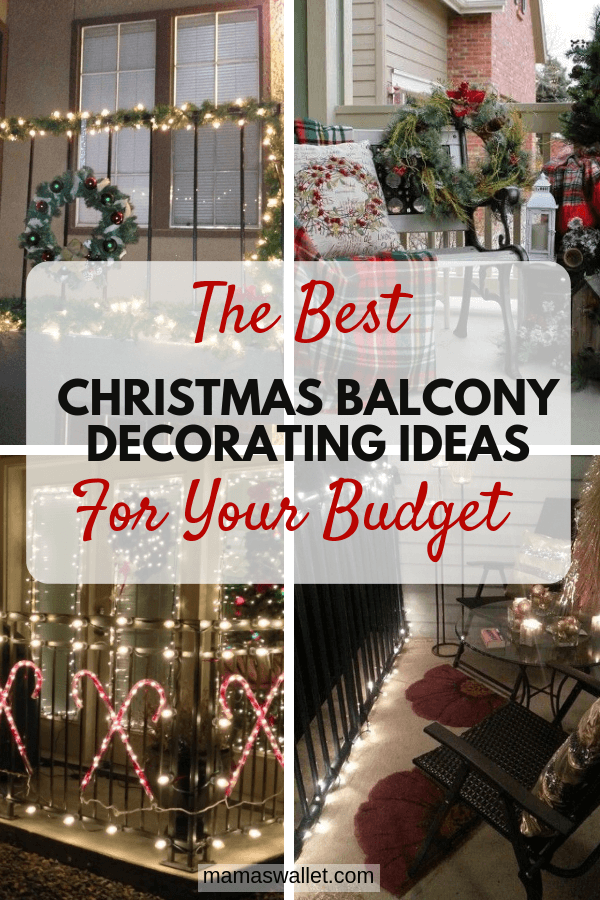 Celebrating the holidays is my favorite time of year and one of the ways I celebrate it is by decorating. Christmas balcony decorating is possible even for us who have small spaces.