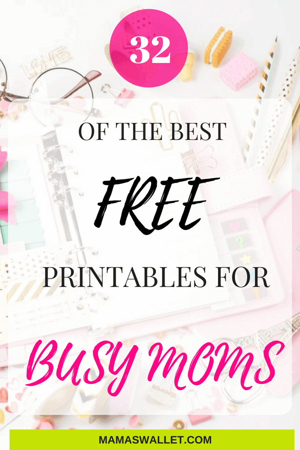Life can really get crazy sometimes with running the household. Thankfully, there are a ton of different free printables for busy moms to help organize your life.
