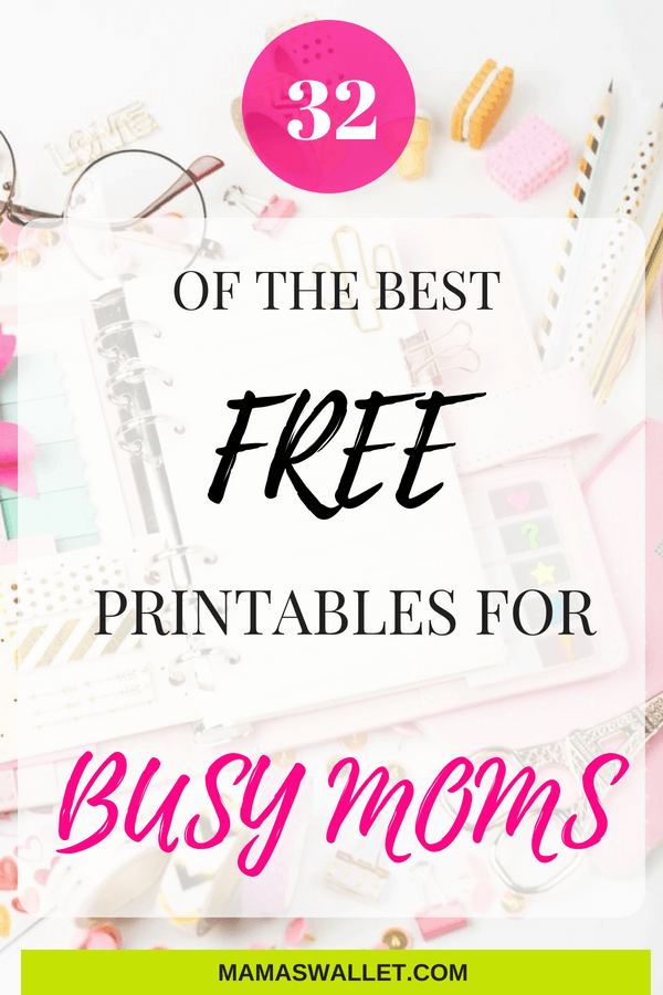 Life can really get crazy sometimes with running the household. Thankfully, there are a ton of different free printables for busy moms to help organize your life.