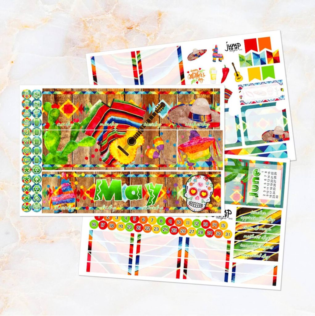 cinco de mayo planner stickers