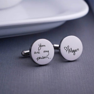 engraved cufflinks