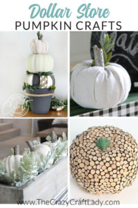 DIY dollar store pumpkins