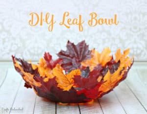 fall leaf bowl