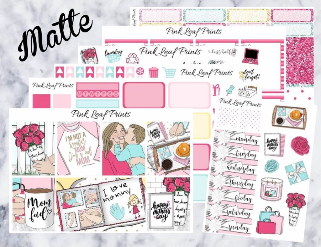 Mother's Day planner stickers