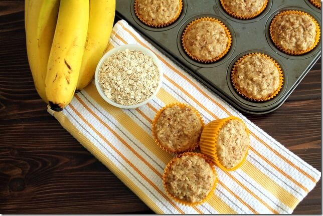 toddler oatmeal banana muffils