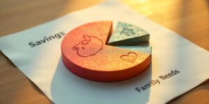 savings and expenses pie chart | Mamas Wallet