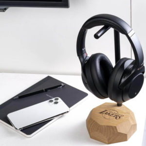 engraved wood headphone